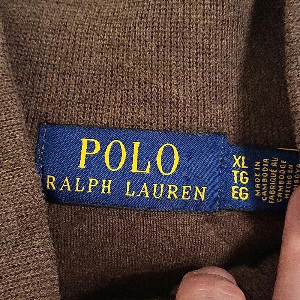 Men's XL Polo Ralph Lauren Half-Zip Long Sleeve French Rib Knit, NWT - Picture 3 of 9